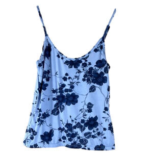 dynamite blue  floral camisole